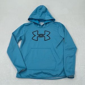 Under Armour Loose  Baby Blue Athletic Hoodie Sweatshirt Women’s S